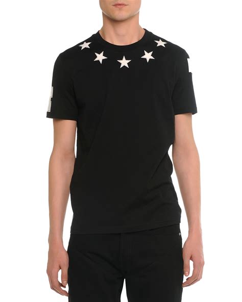 givenchy shirt mens stars|Givenchy t shirt men price.